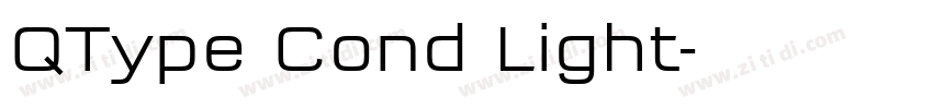 QType Cond Light字体转换